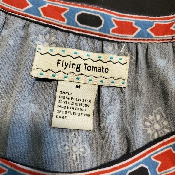 Flying Tomato Colorful Print dress Size Medium - Picture 6 of 6